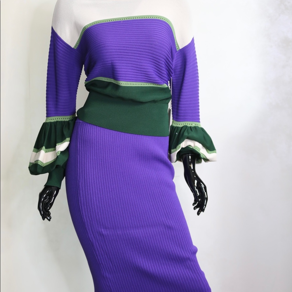 2-piece knit skirt set